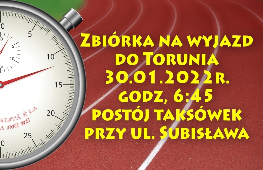 Organizacja wyjazdu do Torunia 30.01.2022r.